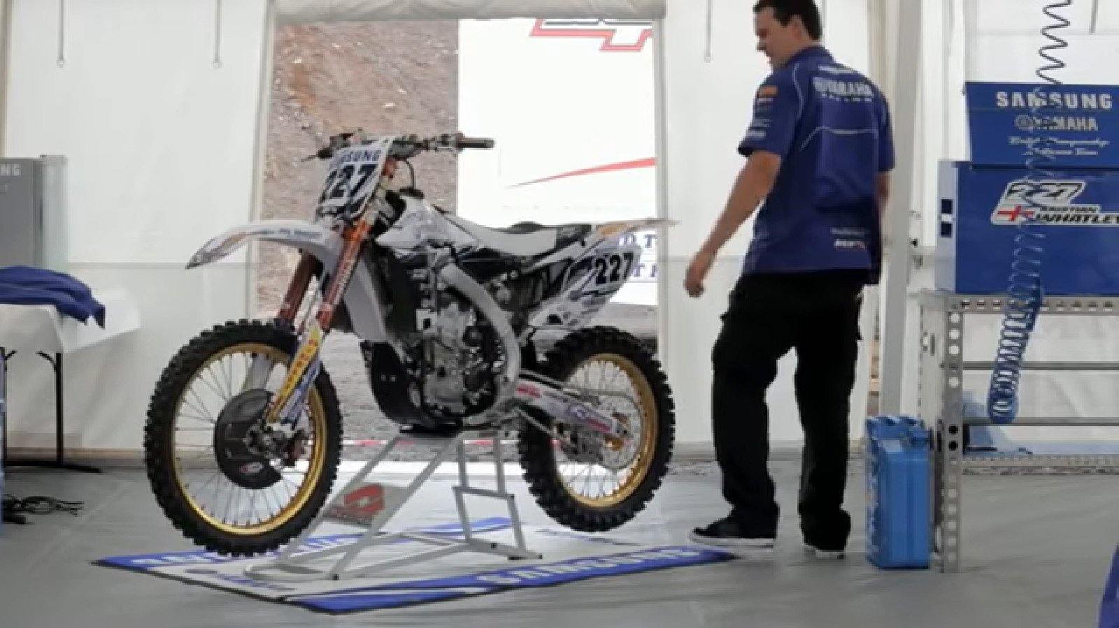 No more lifting your dirt bike with the RR1 Ride-On Motocross lift stand from Risk Racing - Risk Racing