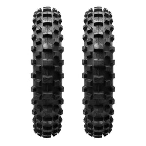 Plews Tyres | Intermediate Double Rear | Two MX2 MATTERLY GP Rear Motocross Tire Bundle - front view