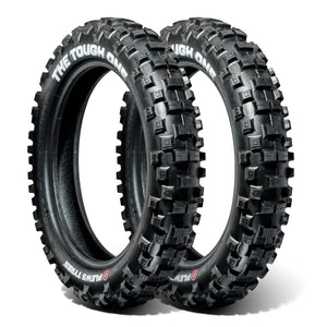 Plews-Reifen | TOUGH ONE Enduro Doppel-Fußrastenanlage | Zwei EN1 THE TOUGH ONE Hinterrad-Enduro-Reifenpaket