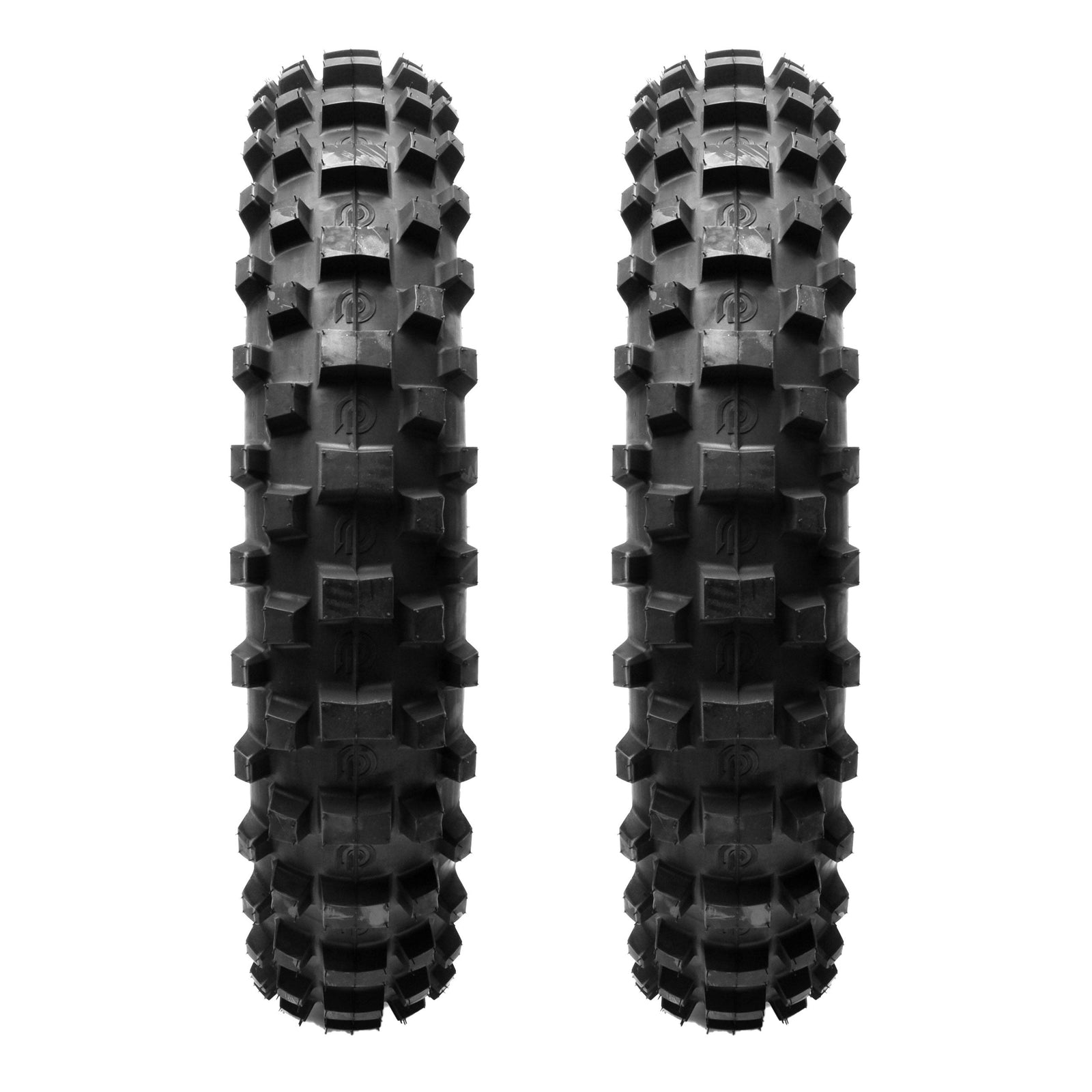 Plews Tyres | Intermediate Double Rear | Two MX2 MATTERLY GP Rear Motocross Tire Bundle - 3/4 view