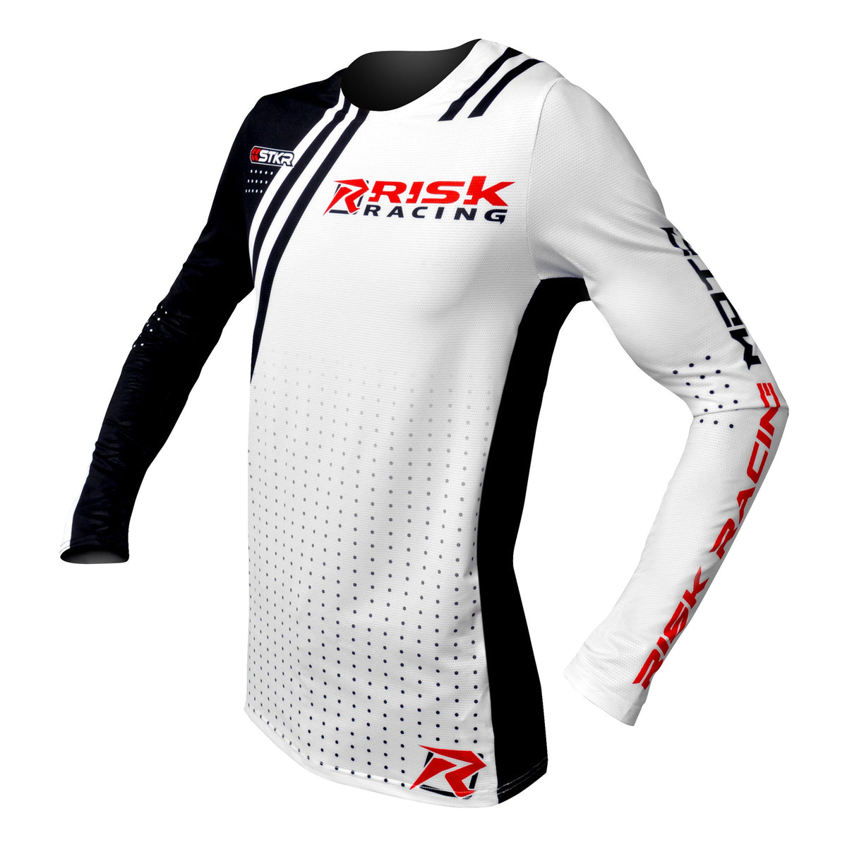 Risk Racing Motocross Jersey White Black
